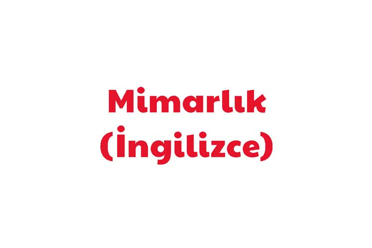 Mimarlık (İngilizce)