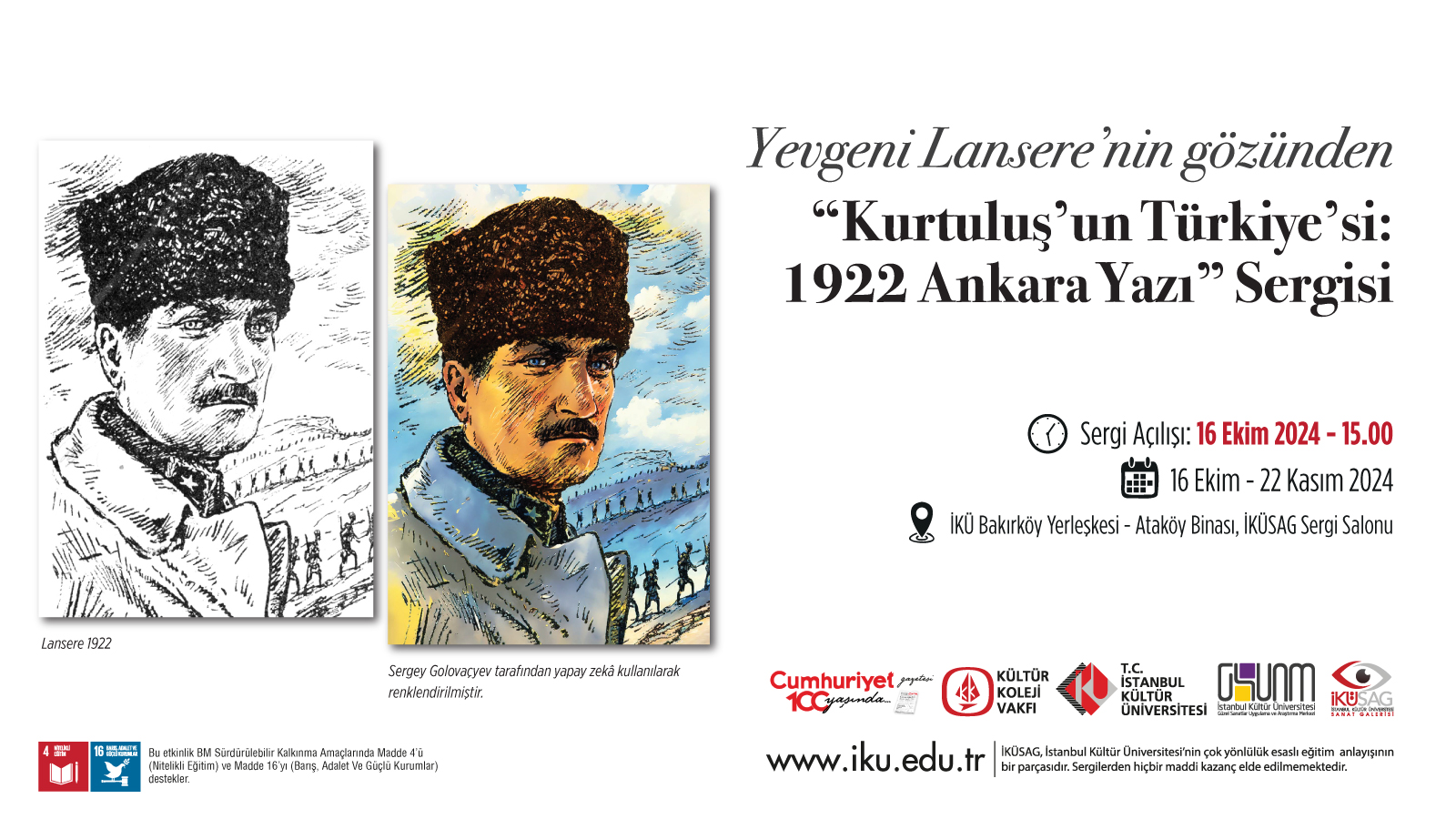 Yevgeni Lansere Gözünden “Kurtuluş’un Türkiyesi 1922 Ankara Yazı” Sergisi