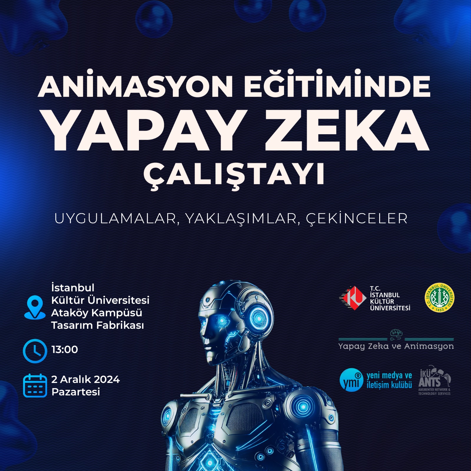 \"Animasyon Eğitiminde Yapay Zeka: Uygulamalar, Yaklaşımlar ve Çekinceler\" Çalıştayı