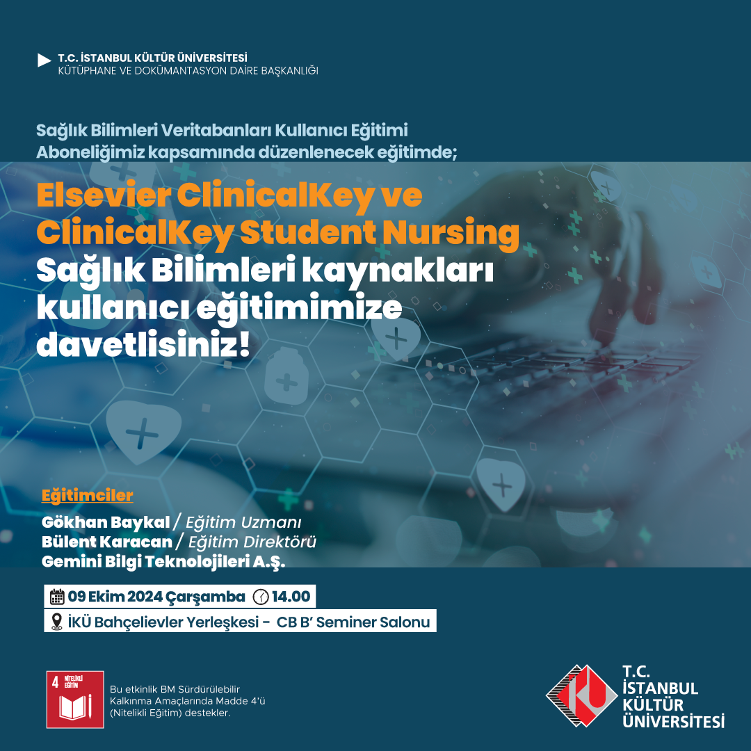 \"Elsevier Clinical Key & Clinical Key Student Nursing Eğitimi\"