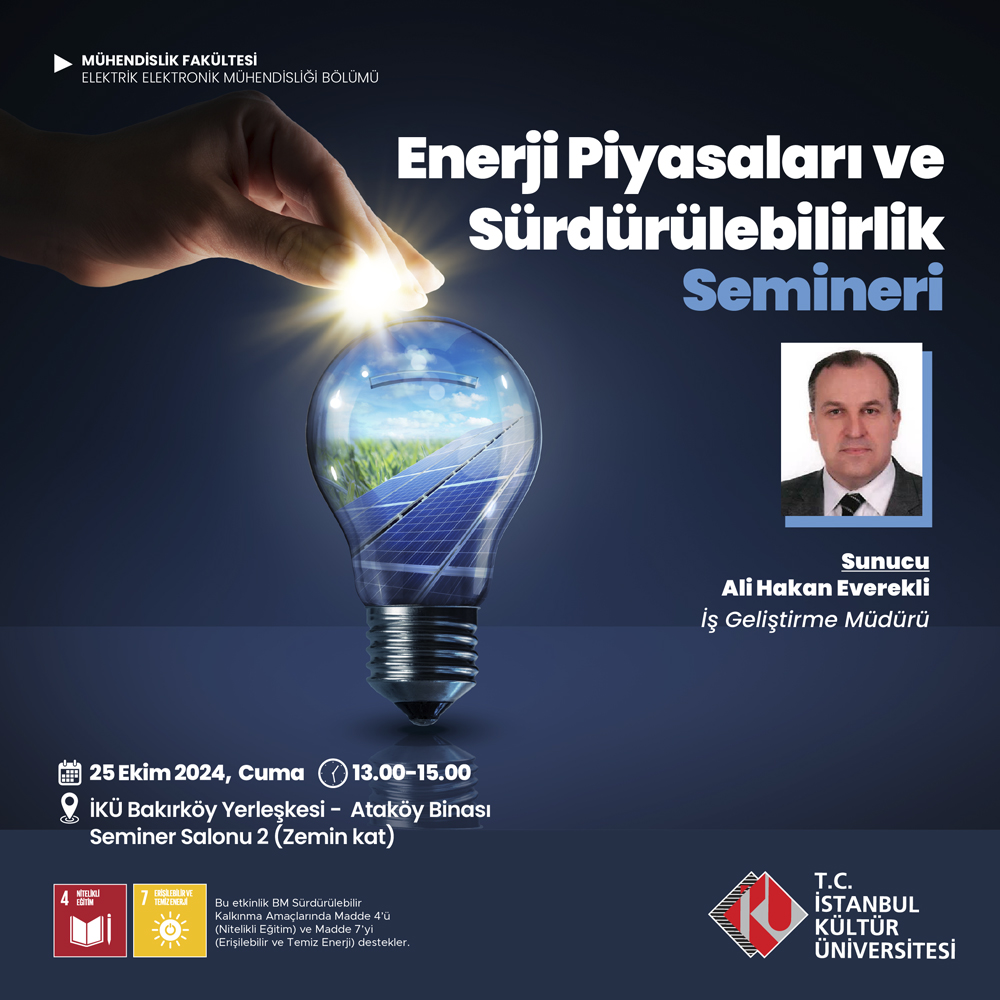 \"Enerji Piyasaları ve Sürdürülebilirlik\" Semineri