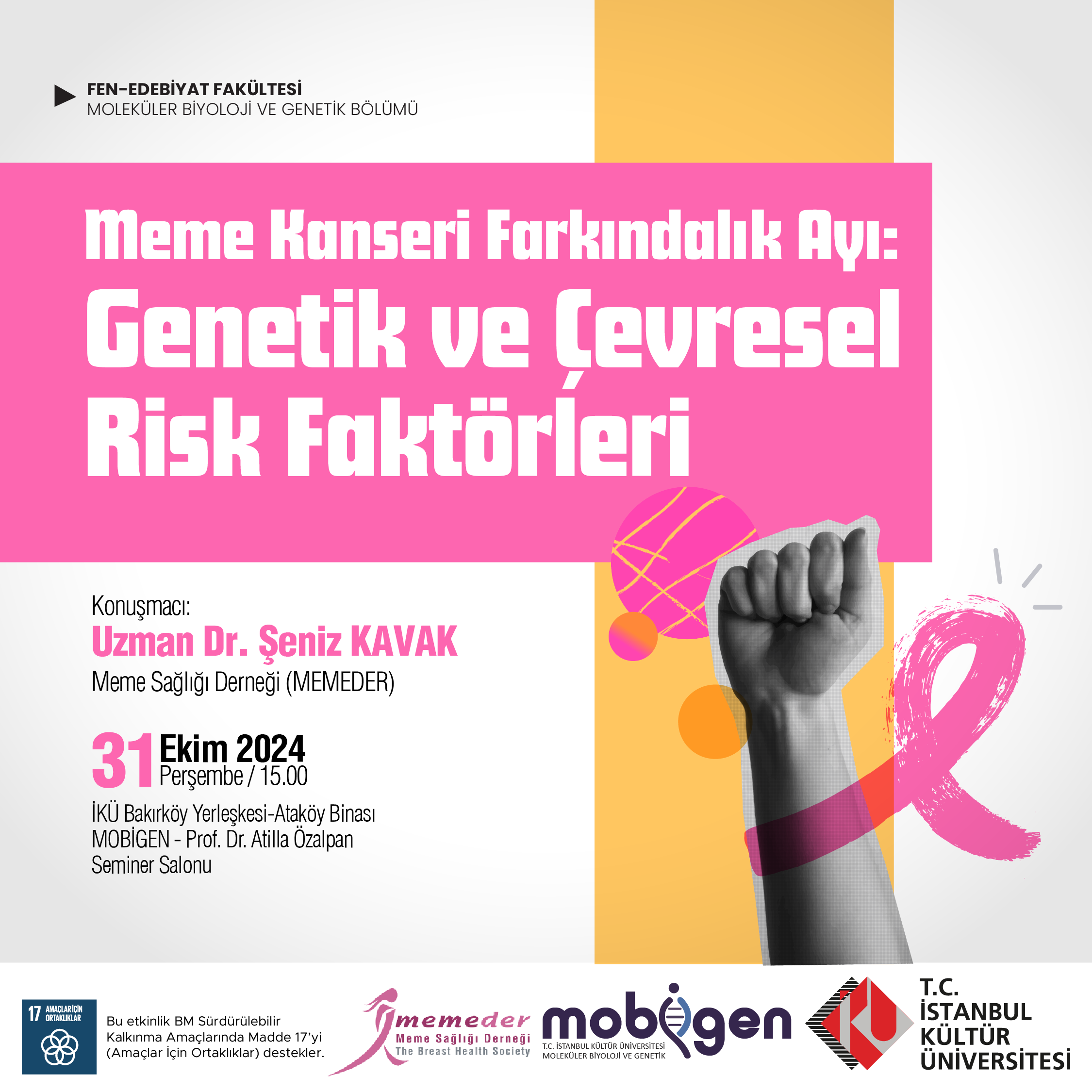 \"Meme Kanseri Farkındalık Ayı: Genetik ve Çevresel Risk Faktörleri\"