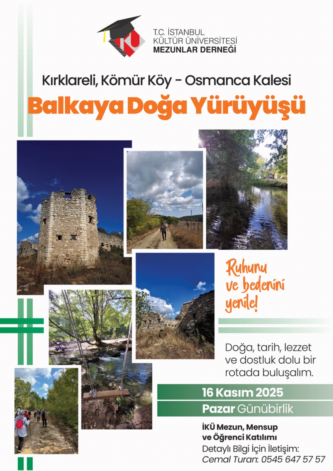 "Kömürköy - Osmanca Kalesi - Balkaya Doğa Yürüyüşü"