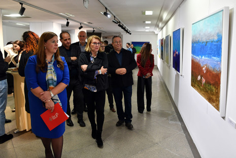 İhsan Doğrusöz “Denizcinin Günlüğü; Minimal İmgeler” Resim Sergisi Açıldı