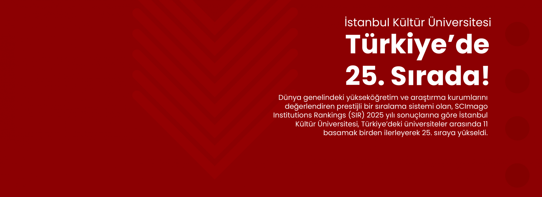 İKÜ Türkiye'de 25. Sırada!