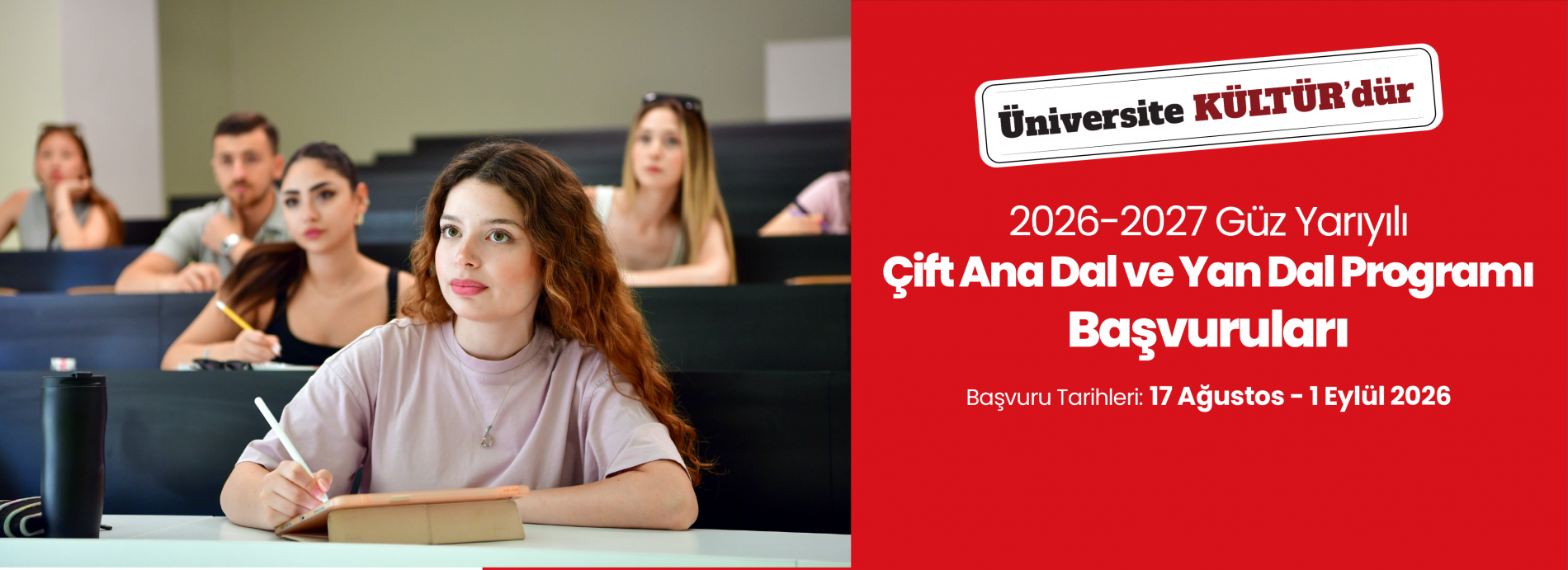 2026-2027 Eğitim ve Öğretim Yılı Çift Anadal ve Yandal Başvuruları